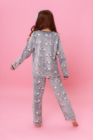 RAINBOW POLAR PAJAMA *GLOWS IN THE DARK*