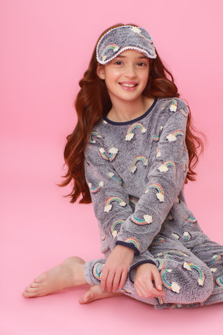 RAINBOW POLAR PAJAMA *GLOWS IN THE DARK*
