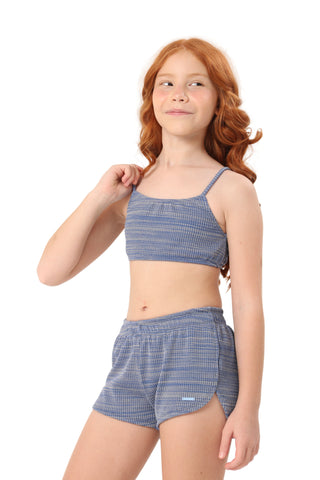 SHORTS kNIT - AZUL